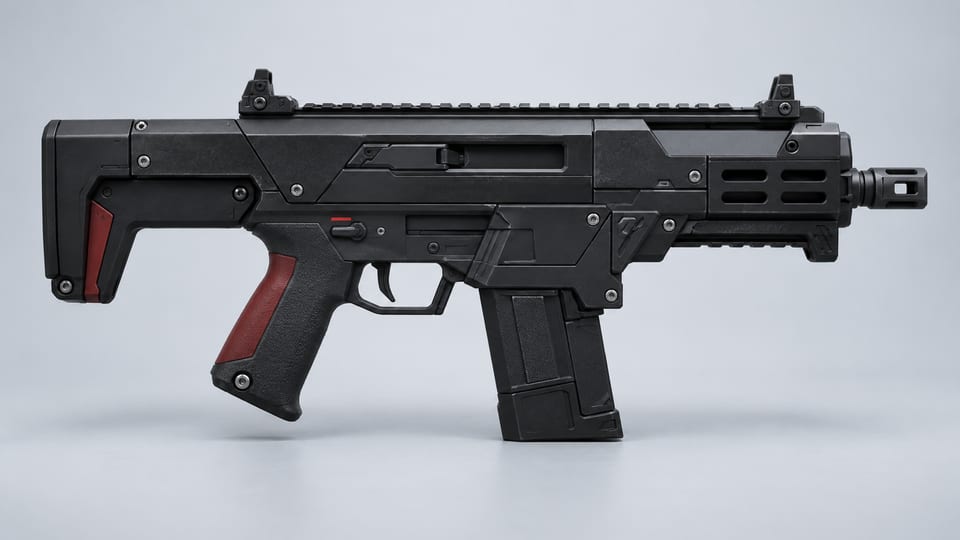 TKI-20 Shingen smart submachine gun, reconstructed product view